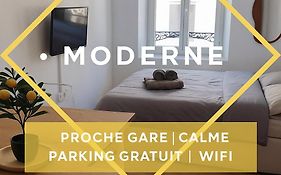 Studio Neuf et Moderne St-Dié - Calme - Wifi - 2 min Gare - Parking Gratuit Proche
